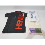 22 X BRAND NEW MIXED LOT CONTAINING 12 HENLEYS DESIGNER POLO PK T-SHIRTS IN SIZE XS- 6 IN GREY- 6 IN