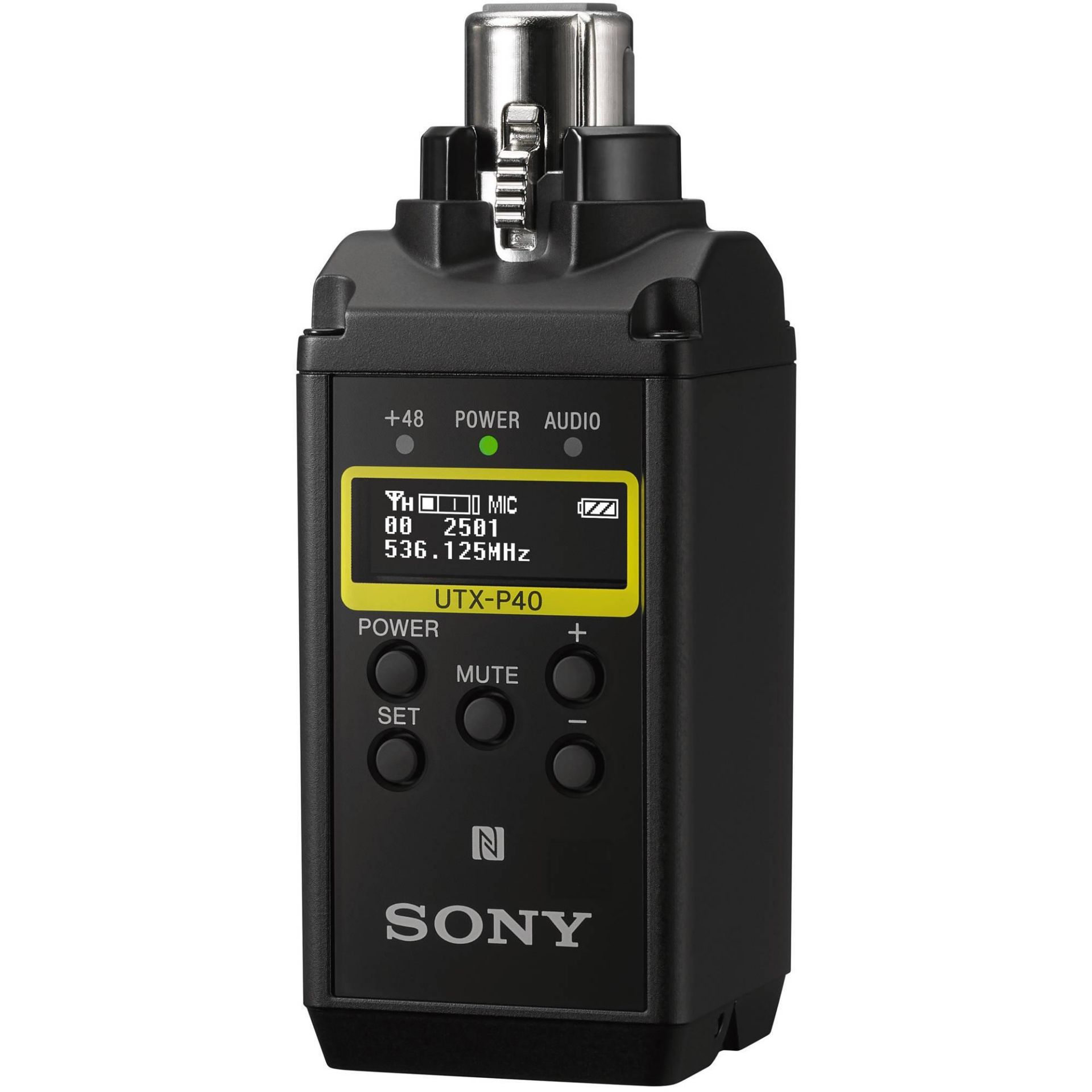 2 PC AUDIO SET IE. SONY UTX-P40WIRELESS AUDIO MICROPHONE XLR PLUG-ON TRANSMITTER PLUS A SONY URX-P40 - Image 2 of 3