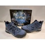 6 X BRAND NEW NAVY GRANITE REGATTA MENS HOLCOMBE IEP MID HIKING BOOTS IN SIZES 2 IN UK 8, 2 IN UK