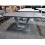 1 X EXTENDABLE LAZZARO DINING TABLE 160/200 CM IN GRAPHITE GREY - NOTE CUSTOMER RETURNS