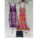 25 X BRAND NEW MIXED LOT CONTAINING 15 MIXED STYLES AND SIZES PISTACHIO SUMMER DRESSES, 10 MIXED