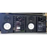 YAMAHA HS5 PA STUDIO SPEAKER SYSTEM CONSISTING OF 2 X HS5 SPEAKERS PLUS 2 X HS5 PA SPEAKERS (1