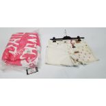 13 X BRAND NEW MIXED LOT CONTAINING 7 WHO SAID UNICORNS CANT SWIM BEACH TOWELS IN PINK/WHITE, 6