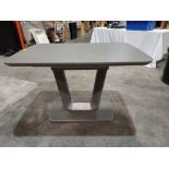 1 X EXTENDABLE LAZZARO DINING TABLE - 120/160 CM - IN GRAPHITE GREY - NOTE CUSTOMER RETURNS