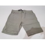 10 X BRAND NEW MENS THREADBARE CHINO DENIM SHORTS IN MINT SIZES INCLUDE FIVE 32 WAIST, TWO 34 WAIST,