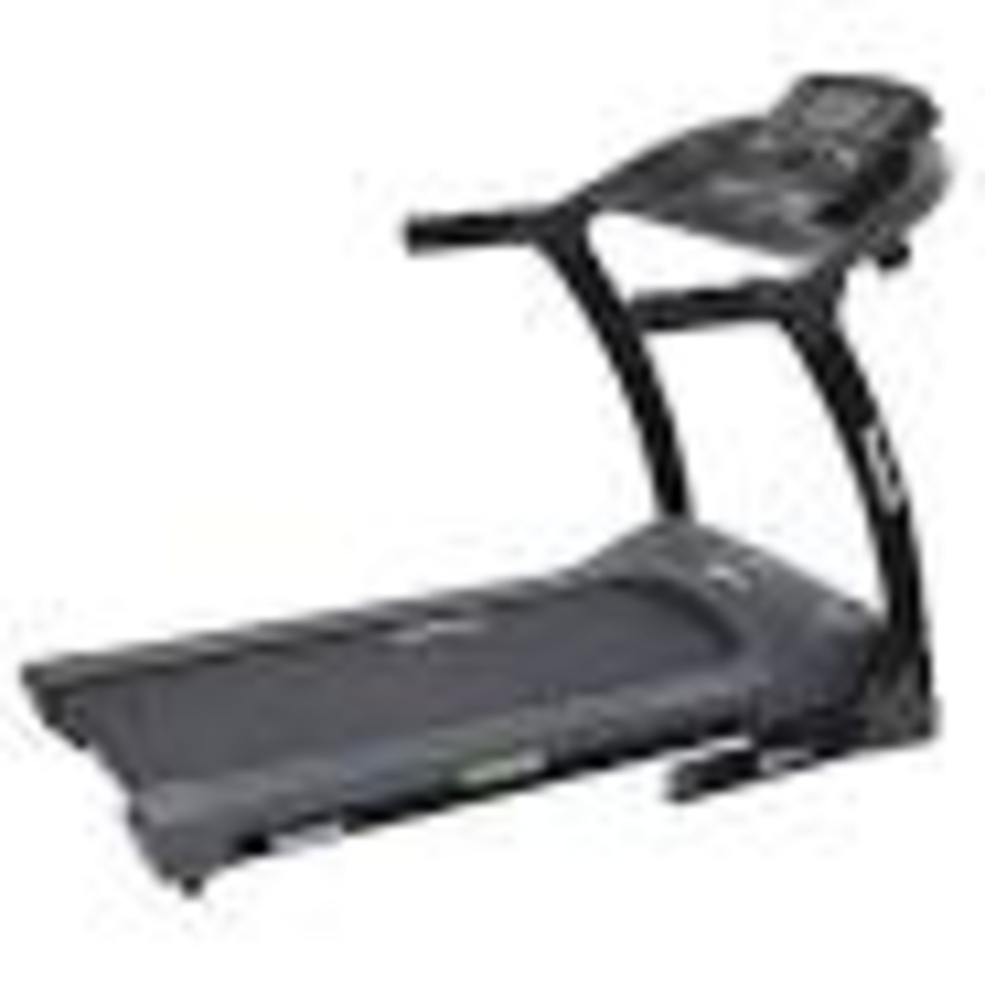 1 X REEBOK ZR11 TREADMILL IN BLACK - BUILT - NO BOX ( TESTED WORKING WITH DAMAGE ON FRONT PLASTIC
