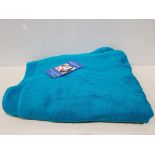 30 X BRAND NEW MUSBURY LUXURY SUPERSOFT TOWELS - ALL IN TEAL - (70 X 127 CM ) - IN 1 BOXES