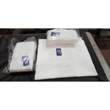 36 X BRAND NEW MUSBURY LUXURY SUPERSOFT TOWELS - ALL IN WHITE COLOUR - ( SIZE : 70 X 127 CM ) - IN 2