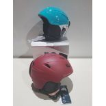 20 X BRAND NEW GLISSADE HELMETS - IN VARIOUS COLOURS TO INCLUDE WHITE / MULTICOLOUR / BORDOUX /