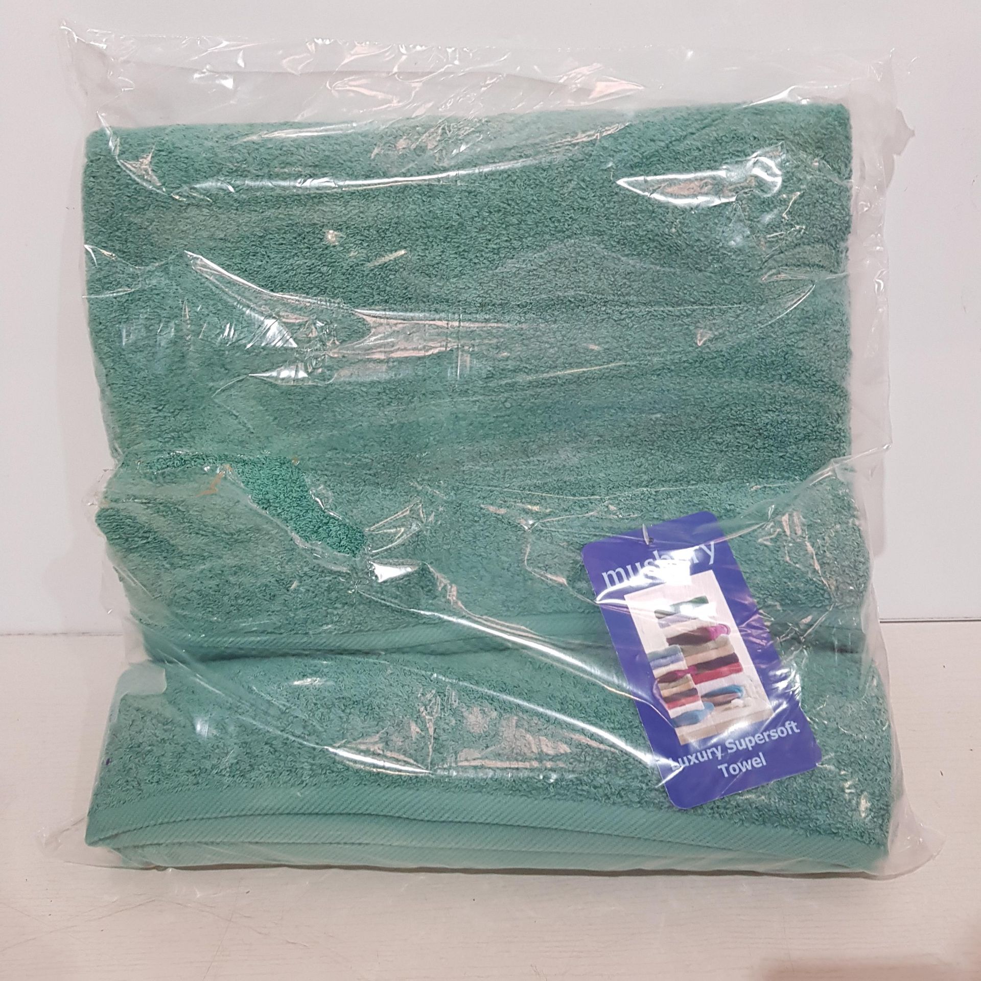 20 X BRAND NEW MUSBURY LUXURY SUPERSOFT FOREST GREEN TOWELS IN SIZE 100X150CM