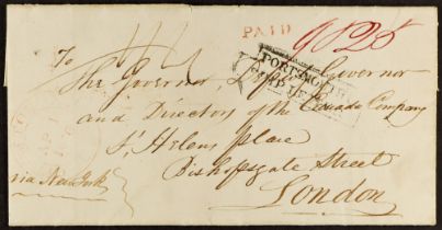 CANADA 1836 (1st April) wrapper to the Canada Company in London, from Toronto, Upper Canada, faint