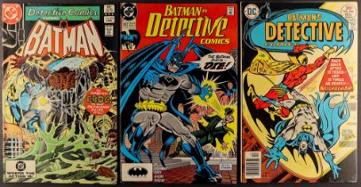 DC COMICS - DETECTIVE COMICS 1976 - 1990 featuring Batman. Approximately 130 issues from 466 - 622.