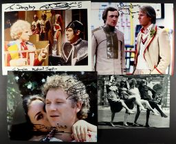 DR WHO - STILLS, INCLUDING SIGNED. Approximately x70 12.5 x 8.5 cm; x8 20 x 15cm; x11 25 x 20cm and