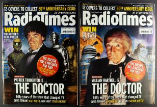DR WHO - RADIO TIMES COVERS COLLECTION. The complete set of 12 covers for the 50th Anniversary (