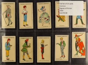 CIGARETTE / TRADE CARDS - COMPLETE SETS in album. Includes Carreras 'Figures of Fiction, Ogden's '