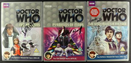DR WHO - DVD COLLECTION INCLUDING SIGNED. Comprising of William Hartnell x9, Patrick Troughton x11,