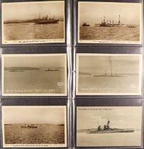 GERMAN NAVY AT SCAPA FLOW 1918-1919 PICTURE POSTCARDS of German ships at Scapa Flow incl sinking