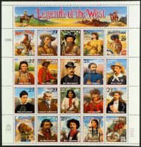 UNITED STATES NEVER HINGED MINT COLLECTION of miniature sheets, sheets, booklets, year packs and