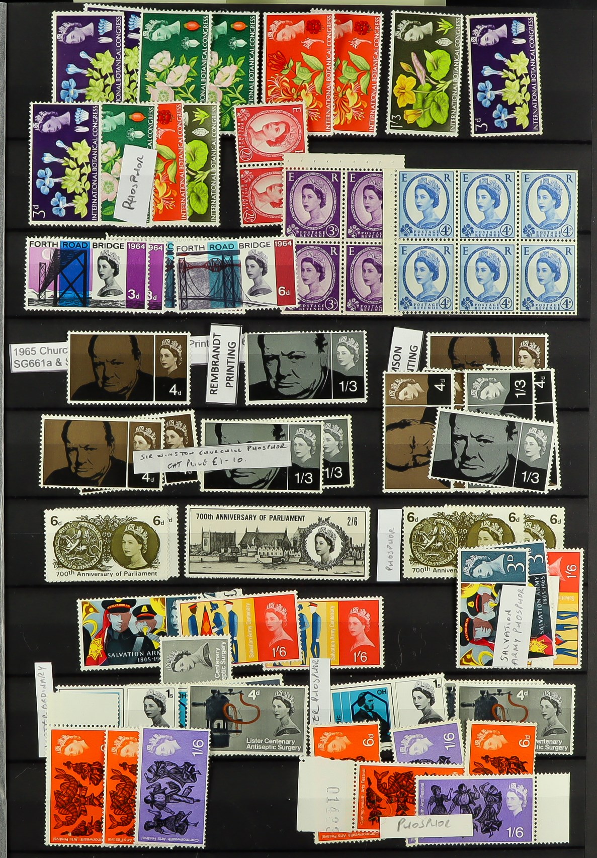 GREAT BRITAIN 1902-2005 FINE MINT COLLECTION in a stockbook, never ...