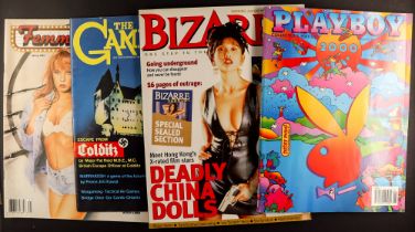 MAGAZINES. Including glamour (Playboy 200th ed, Libertine (1977 Trial Souvenir) and Bizarre), The