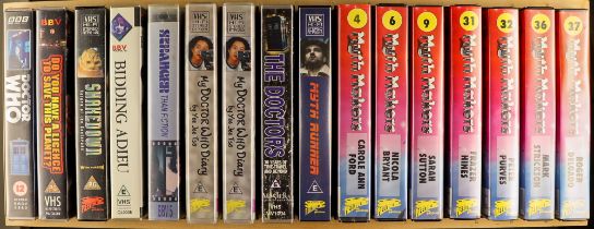 DR WHO RELATED VHS COLLECTION. Includes the 'Years' series for Hartnell, Troughton, Pertwee, Tom