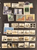 UNITED STATES 1933 CHICAGO WORLD'S FAIR collection of poster stamps, covers, post cards, ephemera in