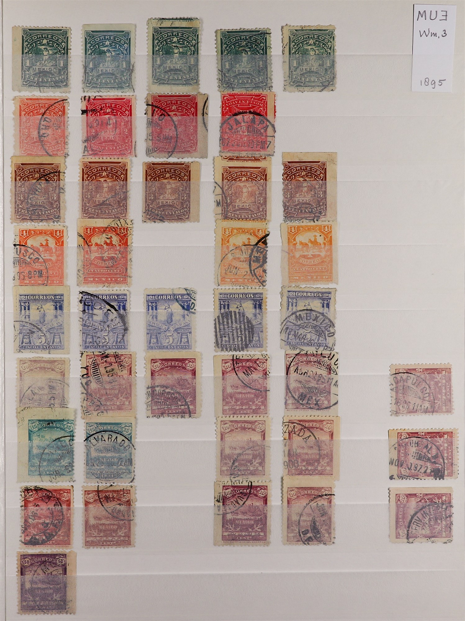 MEXICO 1884 - 1910 COLLECTION of 800+ mint & used stamps on album pages with some degree of semi- - Image 5 of 8