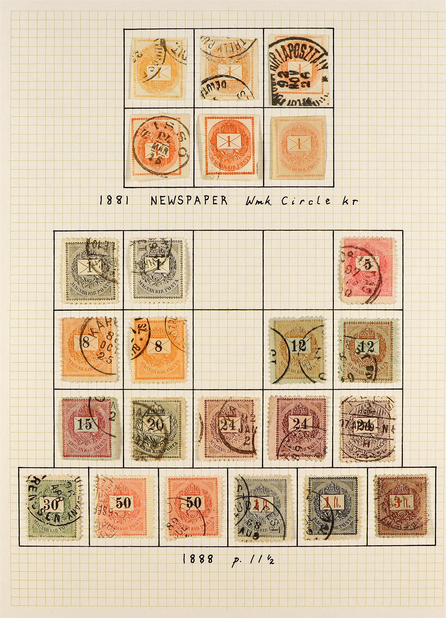 HUNGARY 1871 - 1944 COLLECTION of 1000+ mostly mint stamps, many sets, 'back of the book' with - Image 22 of 34