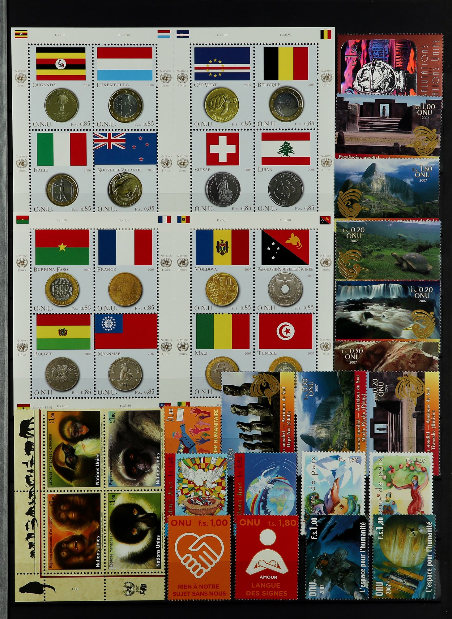 UNITED NATIONS GENEVA 1969 - 2015 NEVER HINGED MINT COLLECTION from Yvert 1 to 941, also miniature - Image 6 of 21