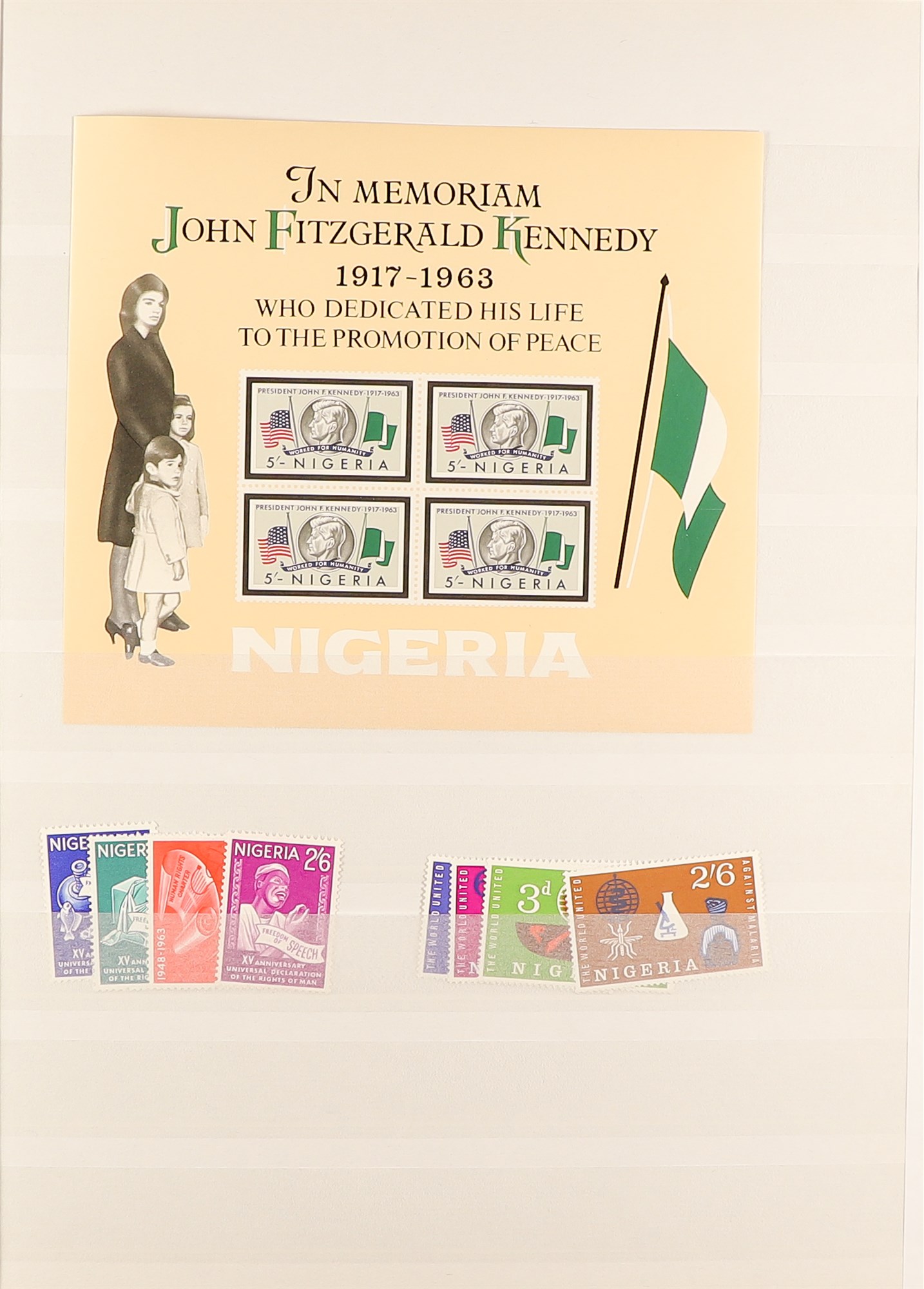 NIGERIA 'THE NIGERIAS' many 100's of mint & used stamps on protective pages from Niger Coast, Lagos, - Bild 15 aus 17