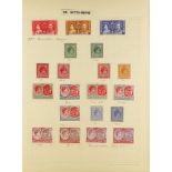 ST KITTS-NEVIS 1937 - 1952 MINT COLLECTION of 68 stamps on album pages, note 1938-50 set with the