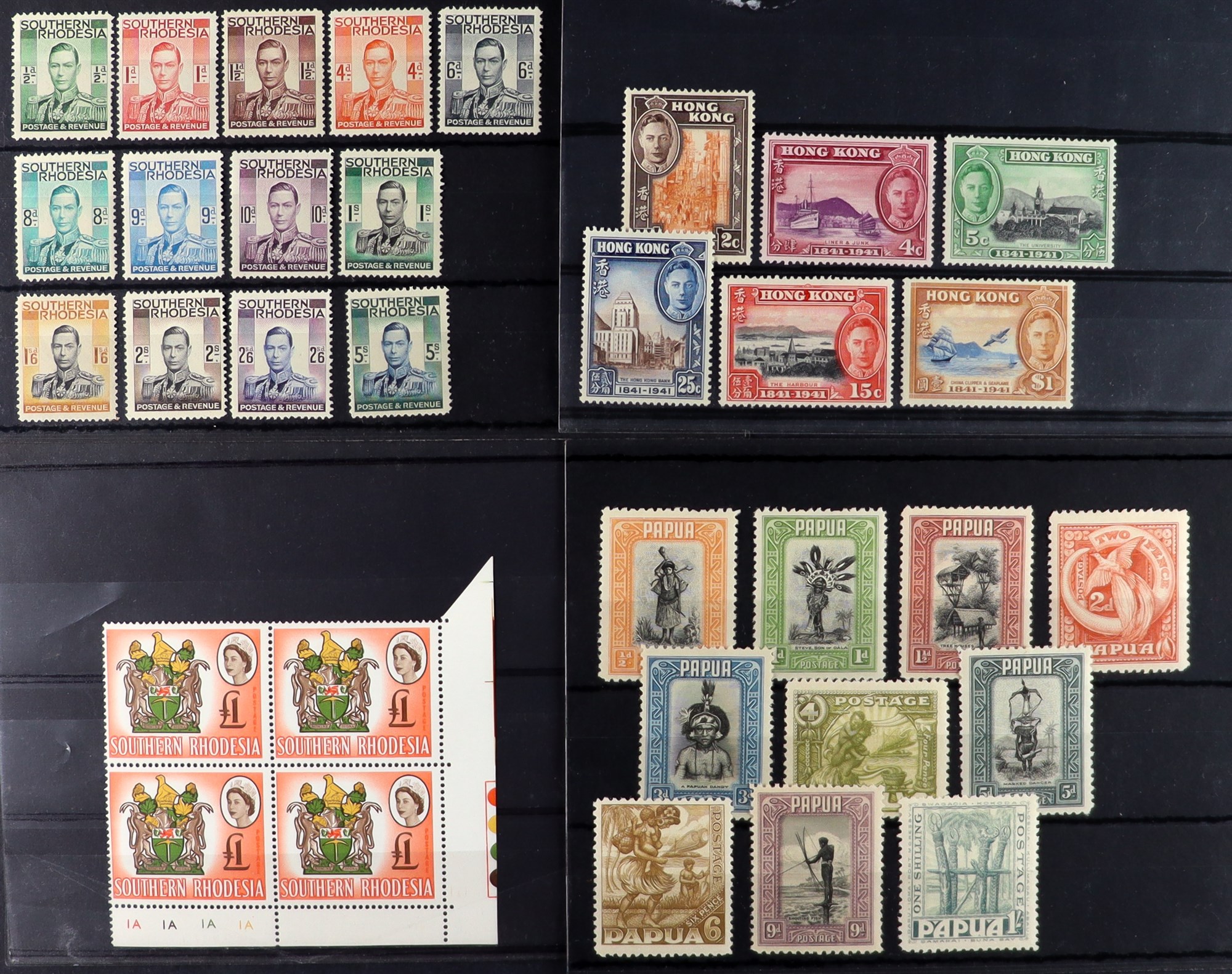 COLLECTIONS & ACCUMULATIONS BRITISH COMMONWEALTH 1887-1964 BETTER MINT ITEMS on stock cards, - Bild 2 aus 8