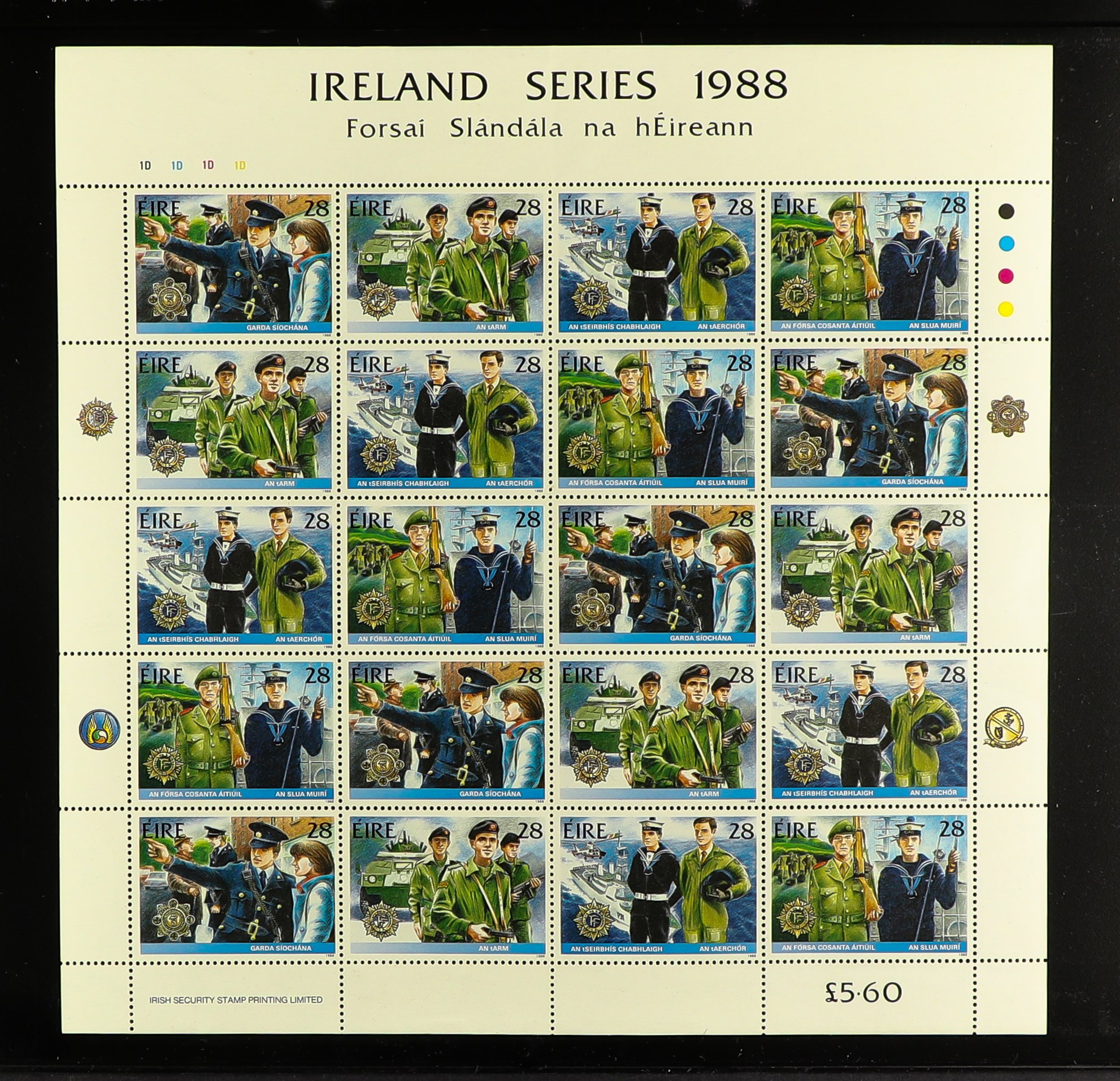 IRELAND 1984-1990 NEVER HINGED MINT COLLECTION of mostly blocks of 4 on stock pages in binder. - Image 7 of 8