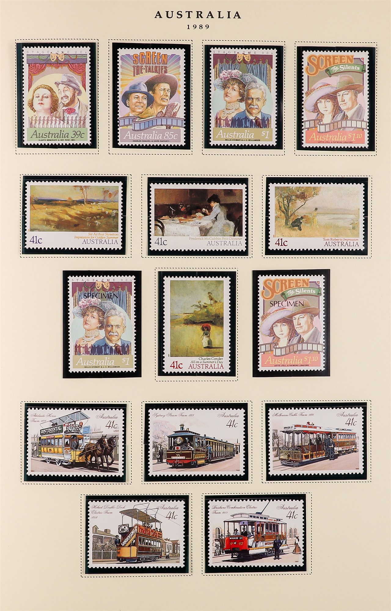 AUSTRALIA 1966 - 2002 NEVER HINGED MINT COLLECTION in a large album, near- complete for the period - Image 7 of 26