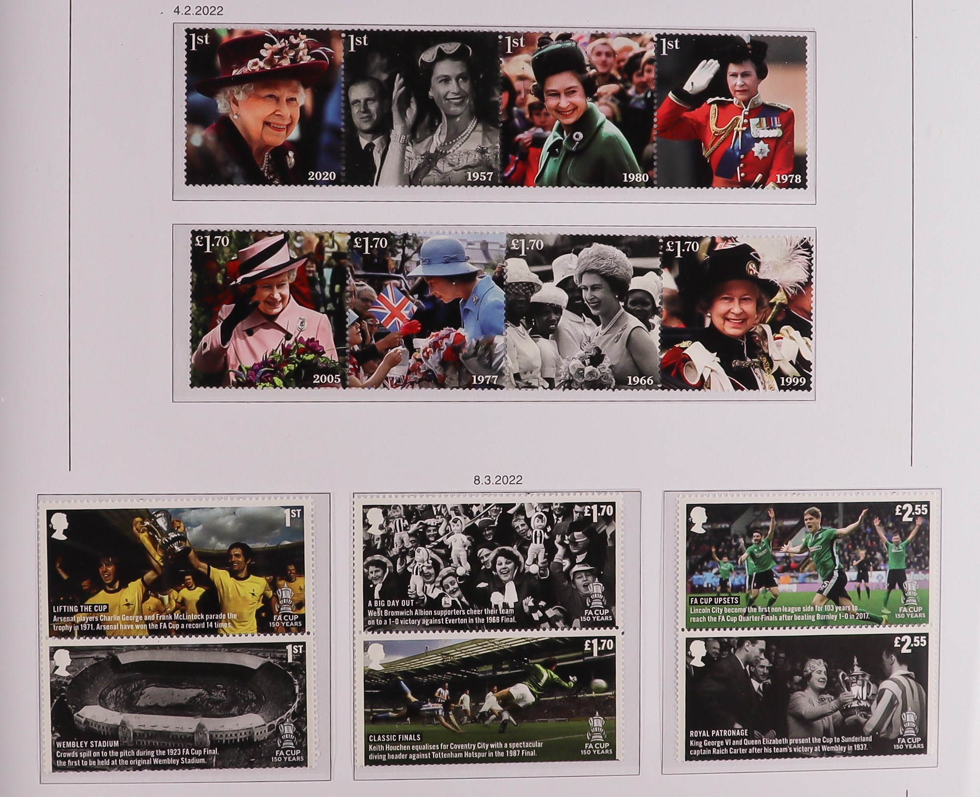 GB.ELIZABETH II 2012 - 2022 COMPREHENSIVE COLLECTION in 3 Davo albums. Includes stamps sets,