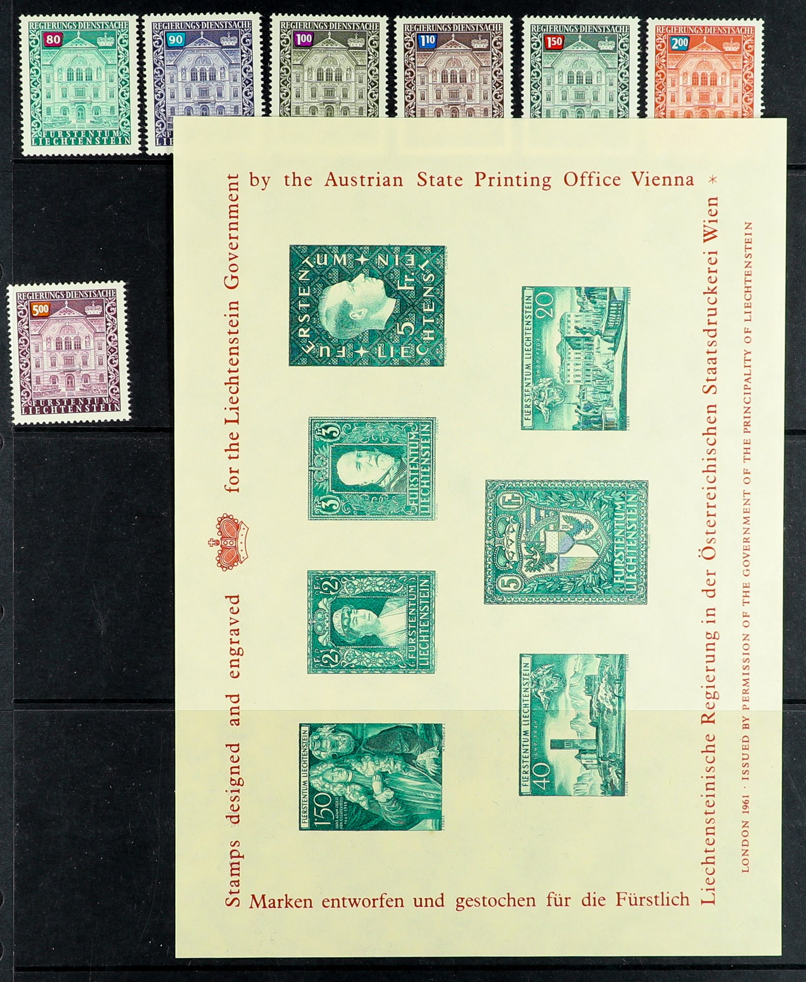 LIECHTENSTEIN 1938 - 1993 COLLECTION of 650+ never hinged mint stamps & 15 miniature sheets on - Image 11 of 11
