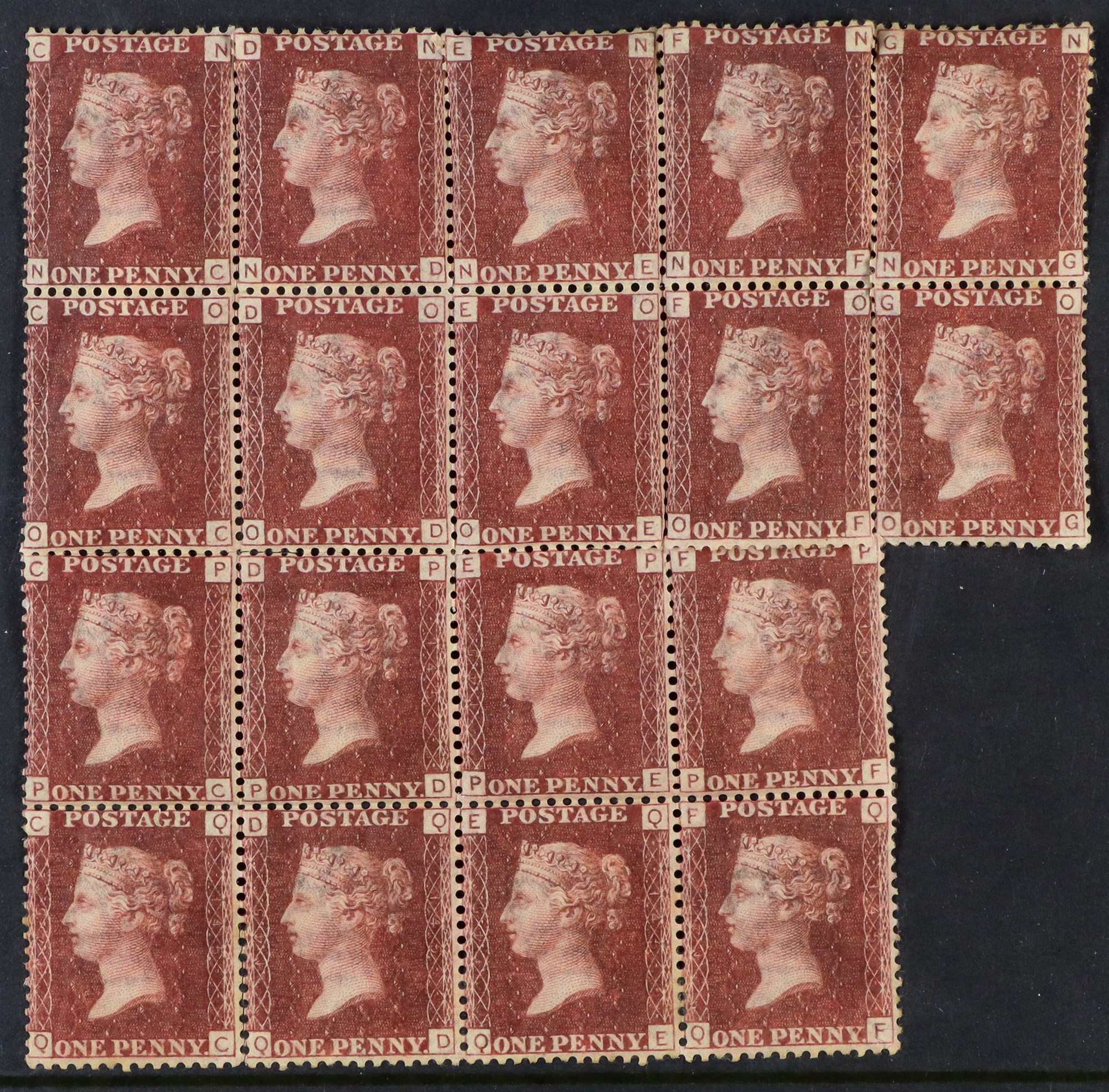 GB.QUEEN VICTORIA 1864-79 1d rose-red Plate 145, SG 43, mint (many stamps are never hinged)