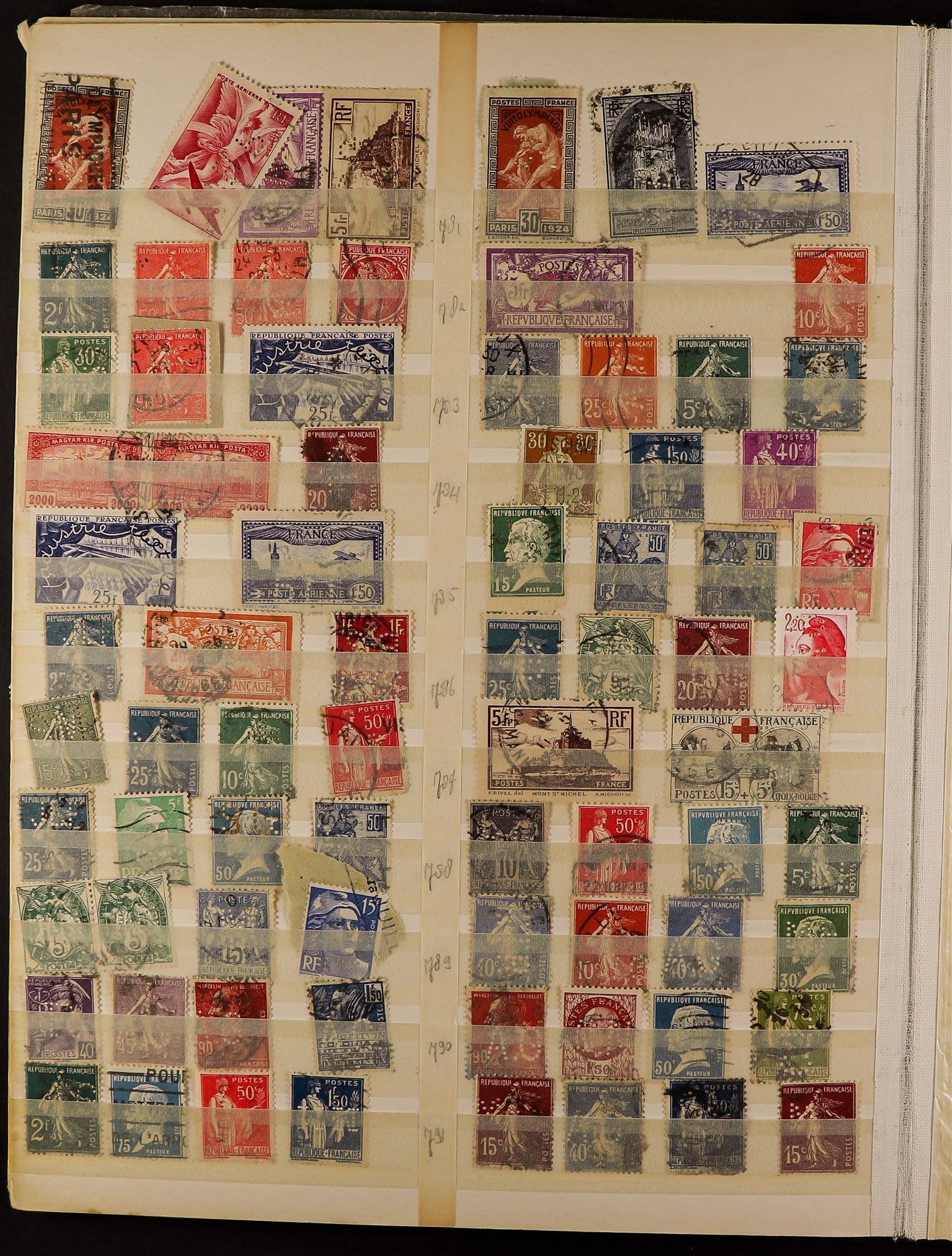 COLLECTIONS & ACCUMULATIONS PERFINS an accumulation of over 2500 stamps from all over the world ( - Image 12 of 17