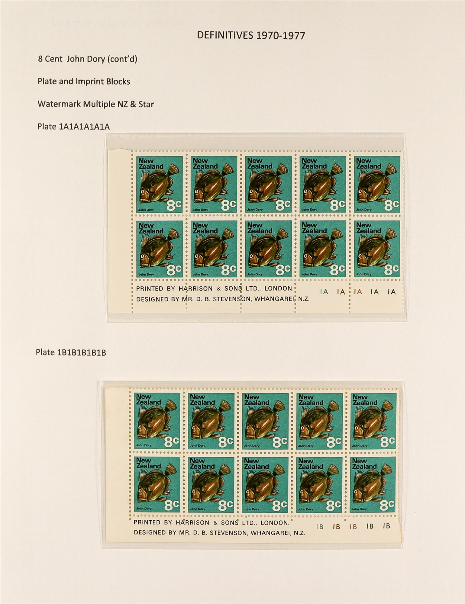 NEW ZEALAND 1970 - 1976 PICTORIALS SPECIALIZED COLLECTION of 110+ never hinged mint plate + - Image 5 of 11