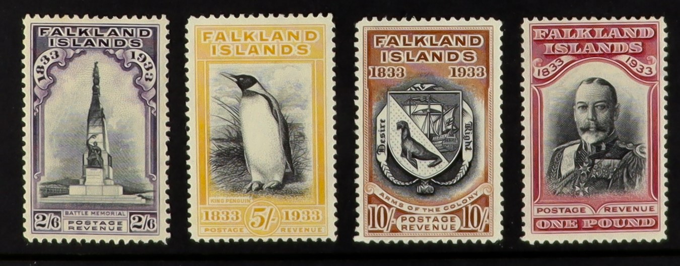 FALKLAND IS. 1933 Centenary of British Administration complete set, SG 127/138, very fine mint.