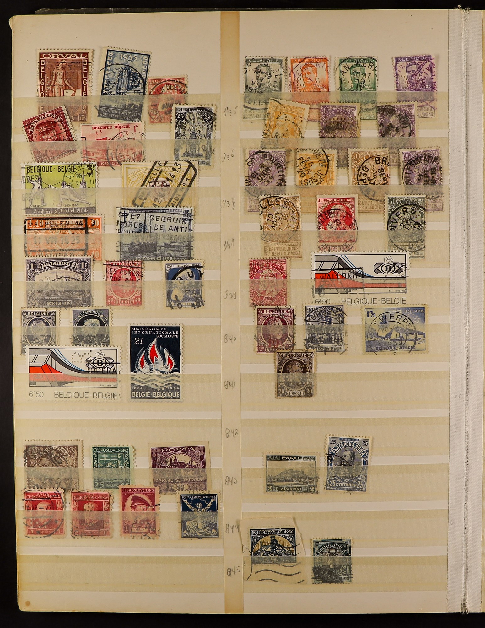 COLLECTIONS & ACCUMULATIONS PERFINS an accumulation of over 2500 stamps from all over the world ( - Image 13 of 17