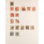 AUSTRIA LOMBARDY AND VENETIA 1850 - 1864 chiefly used collection of over 40 stamps on album pages.