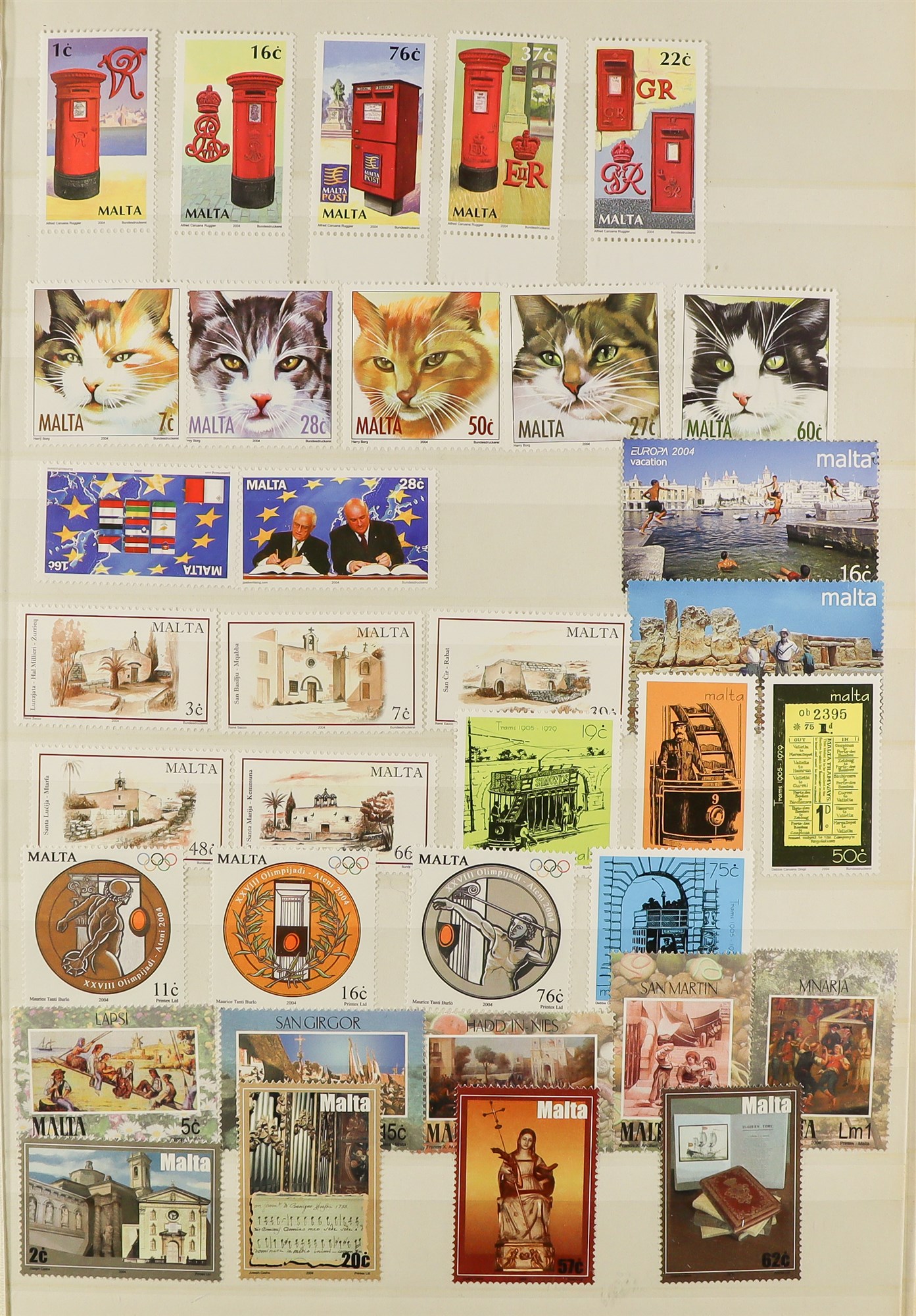 MALTA 1953 - 2013 NEVER HINGED MINT collection in 2 albums, appears complete for sets, miniature - Image 6 of 21