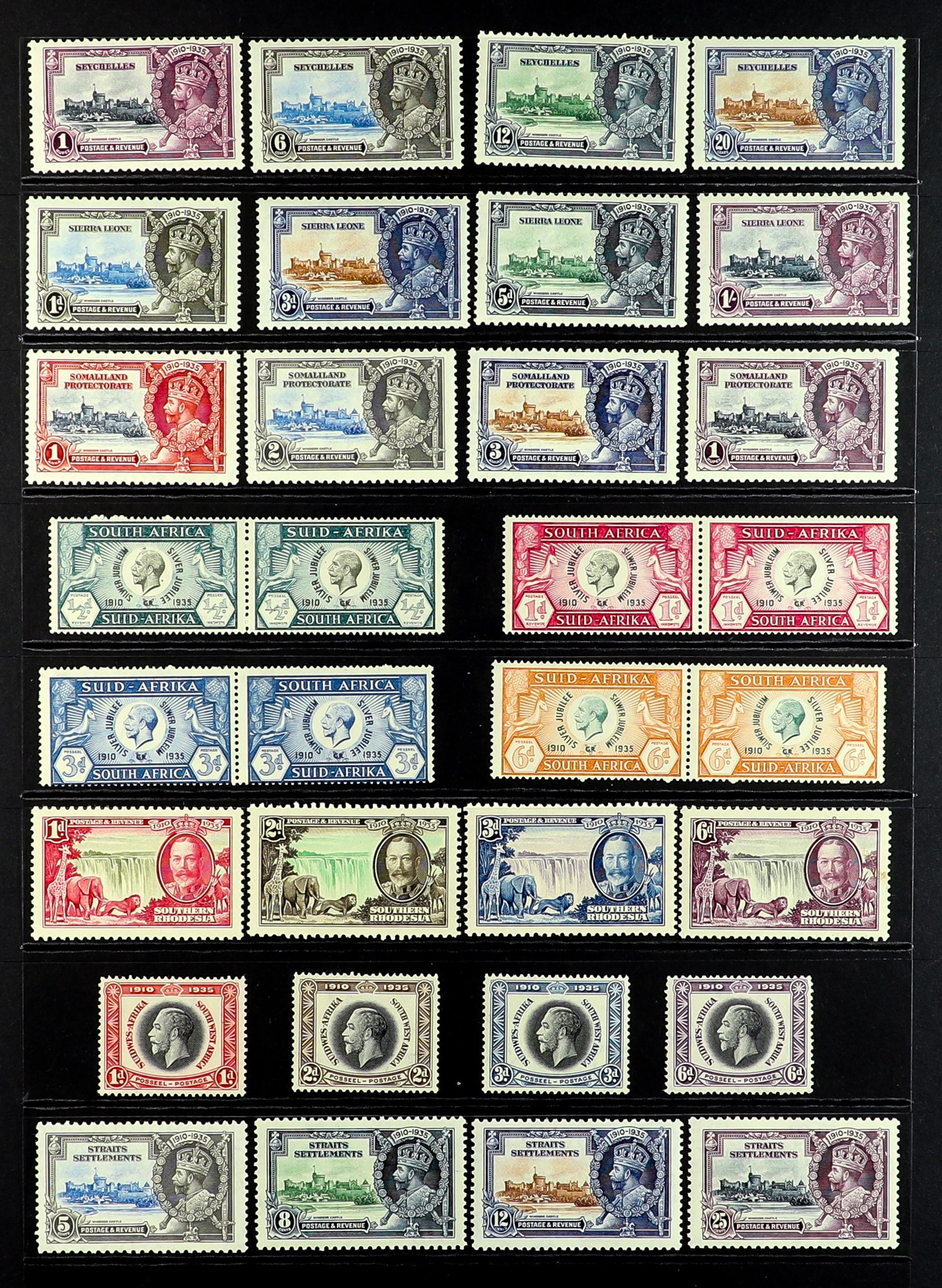 COLLECTIONS & ACCUMULATIONS 1935 SILVER JUBILEE complete Commonwealth omnibus series (no Egypt), - Image 8 of 9