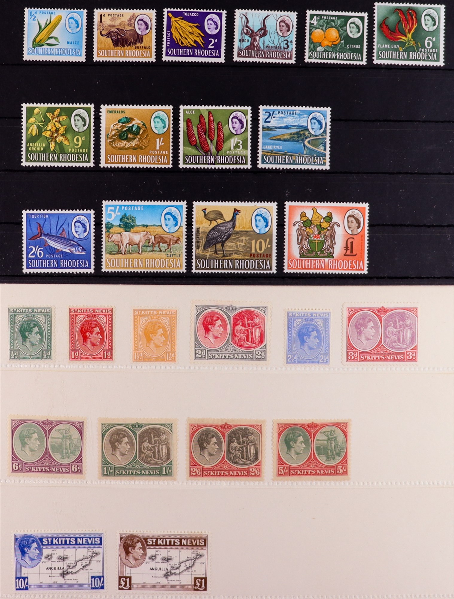 COLLECTIONS & ACCUMULATIONS BRITISH COMMONWEALTH 1887-1964 BETTER MINT ITEMS on stock cards, - Bild 6 aus 8