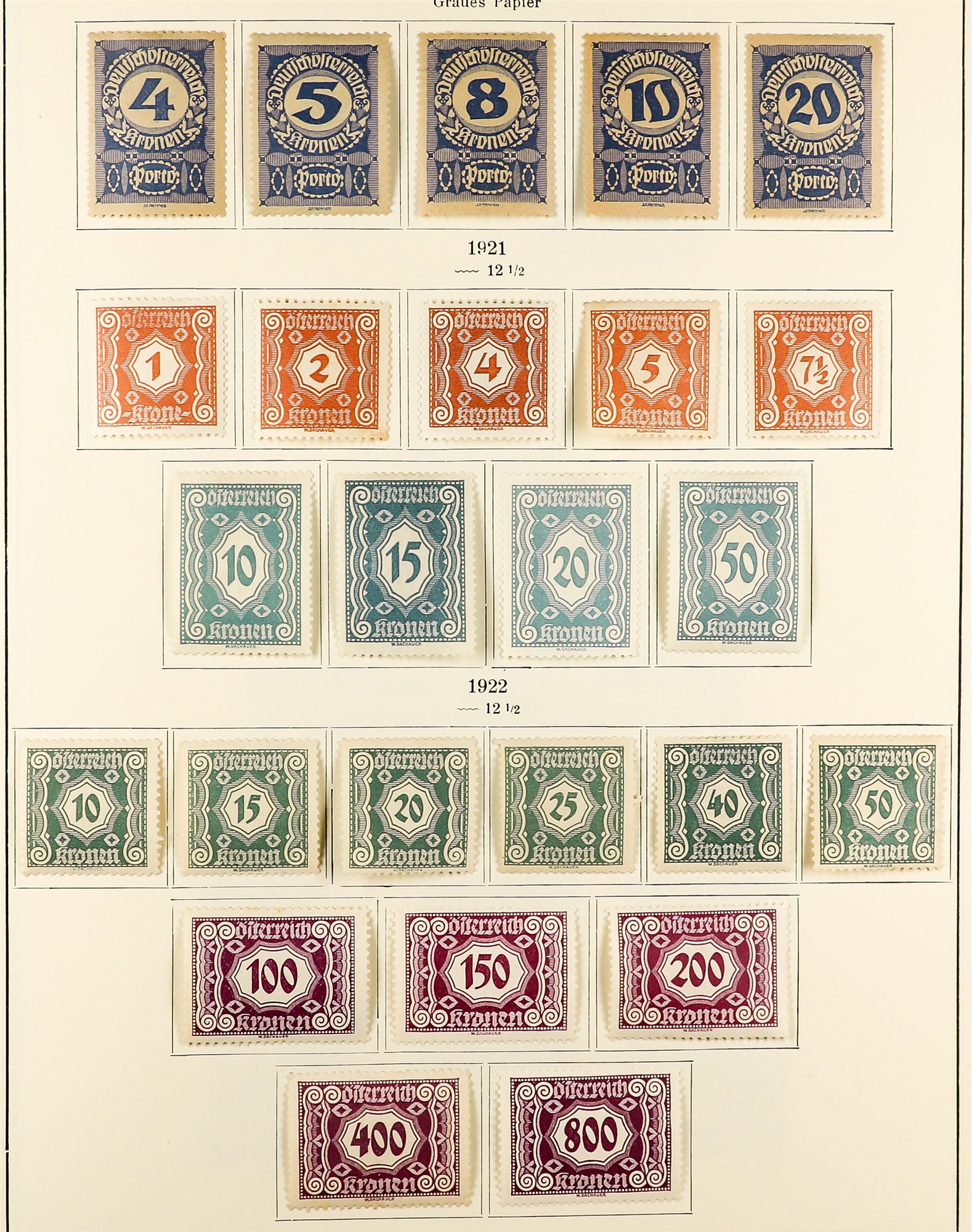 AUSTRIA 1918 - 1937 REPUBLIC COLLECTION of chiefly mint / never hinged mint sets in album incl - Image 11 of 22