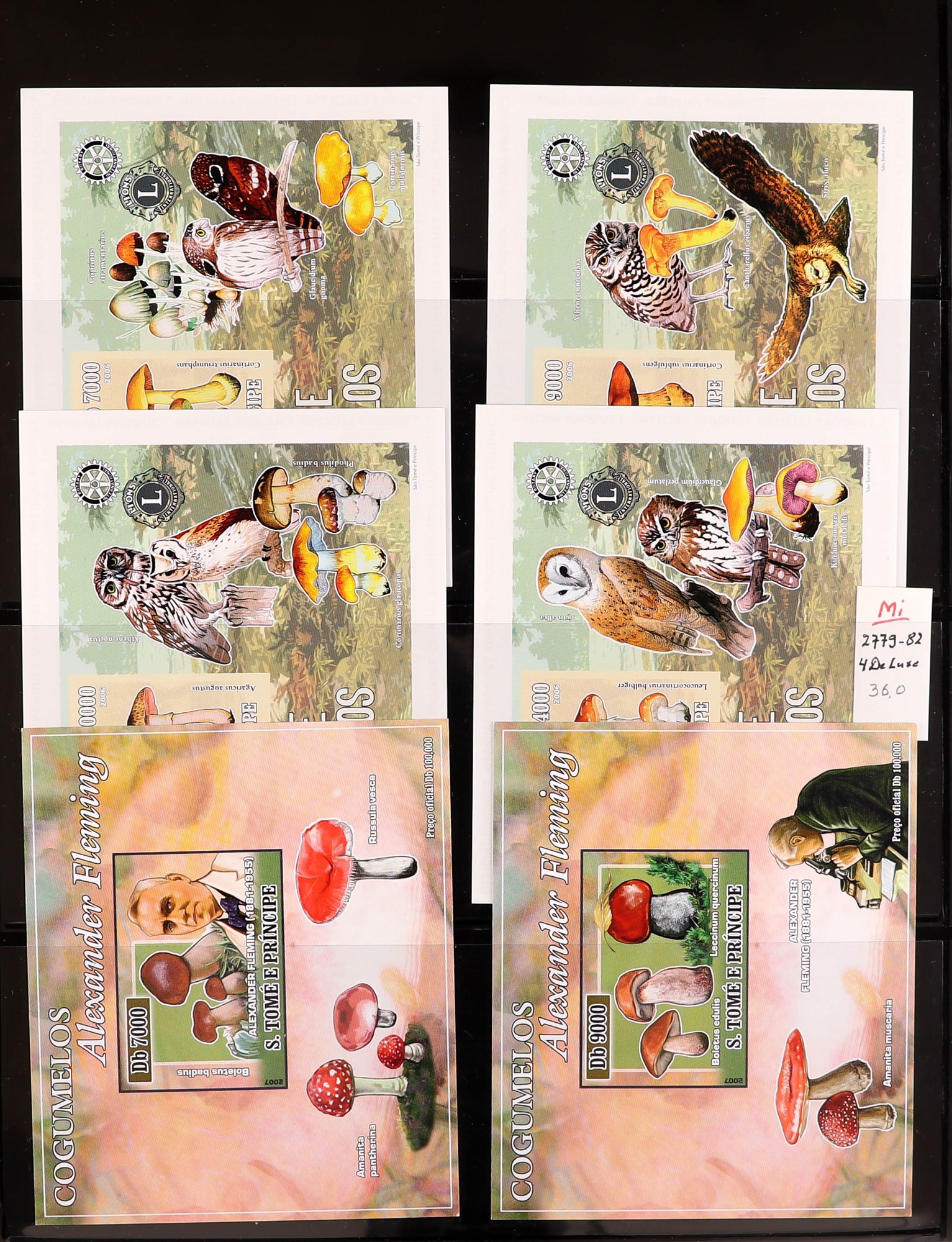 PORTUGUESE COLONIES FUNGI STAMPS OF ST THOMAS & PRINCE ISLANDS 1984 - 2014 never hinged mint - Image 26 of 30
