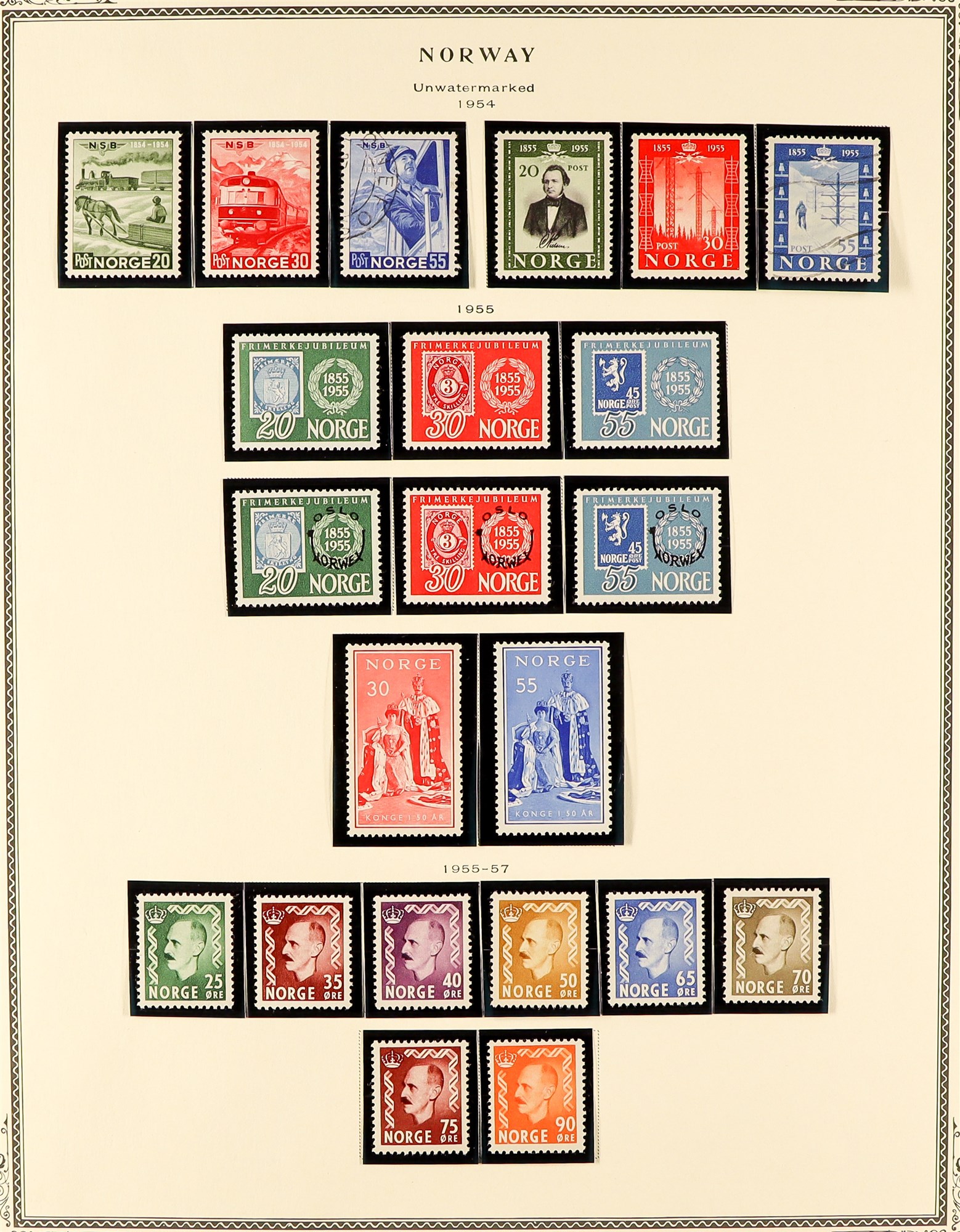 NORWAY 1855 - 1988 COLLECTION of stamps in Scott Specialty album (pages to 2002) of mint / never - Image 10 of 16