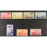 ITALIAN COLONIES TRIPOLITANIA 1934 Air Oasis Flight complete set including Express stamps, Sassone