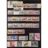 ASCENSION 1937 - 1953 MINT / NEVER HINGED MINT collection of 38 stamps on protective page, note